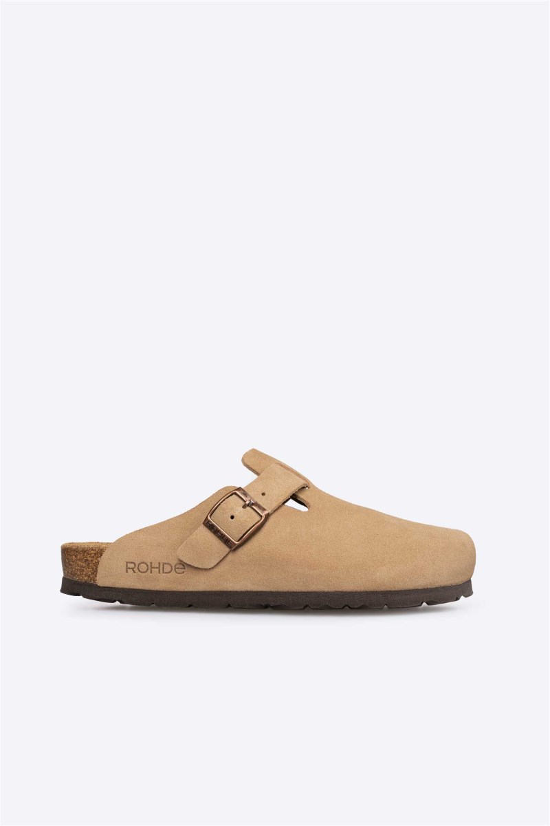 Rohde Alba Clog - Velours - Beige