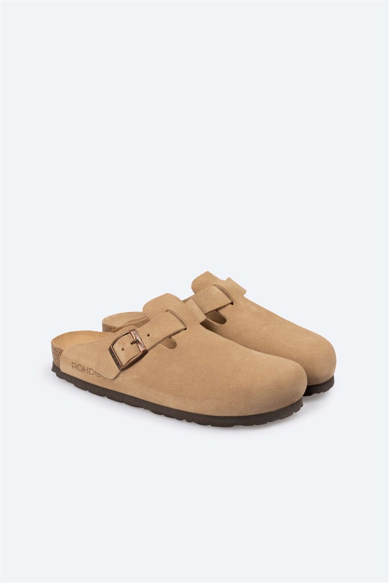 Rohde Alba Clog - Velours - Beige