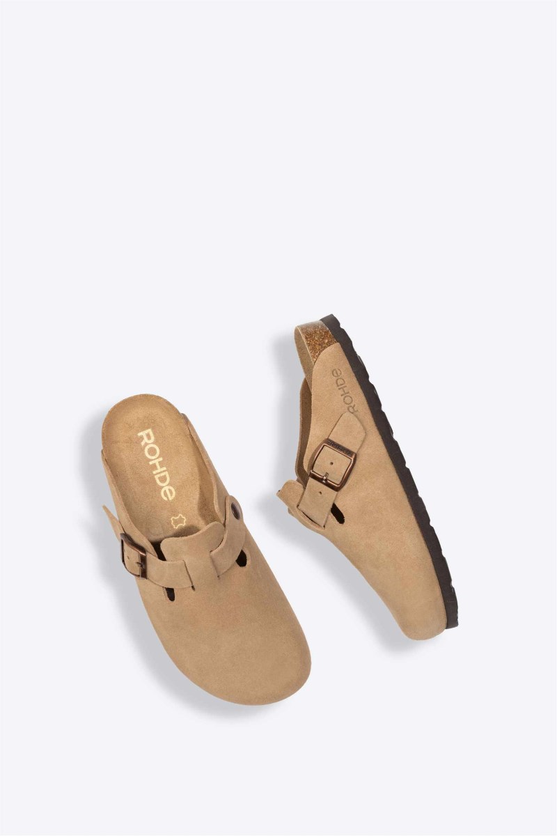 Rohde Alba Clog - Velours - Beige