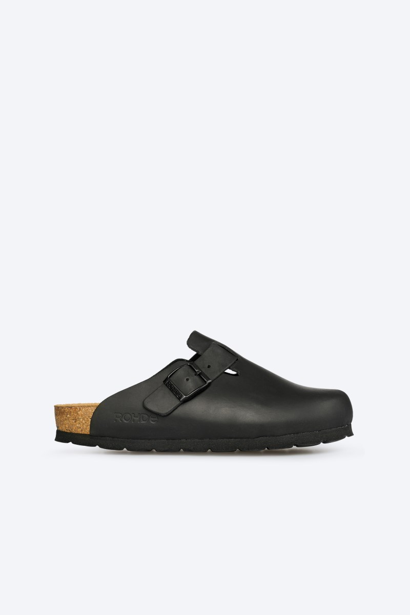 Rohde Alba Clog - Leder - Schwarz