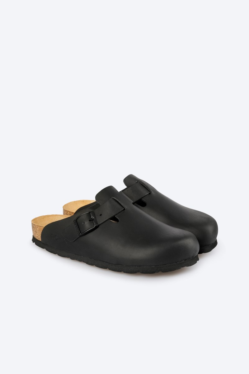 Rohde Alba Clog - Leder - Schwarz