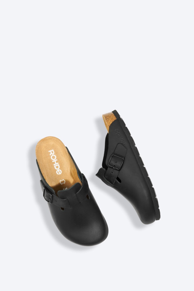 Rohde Alba Clog - Leder - Schwarz