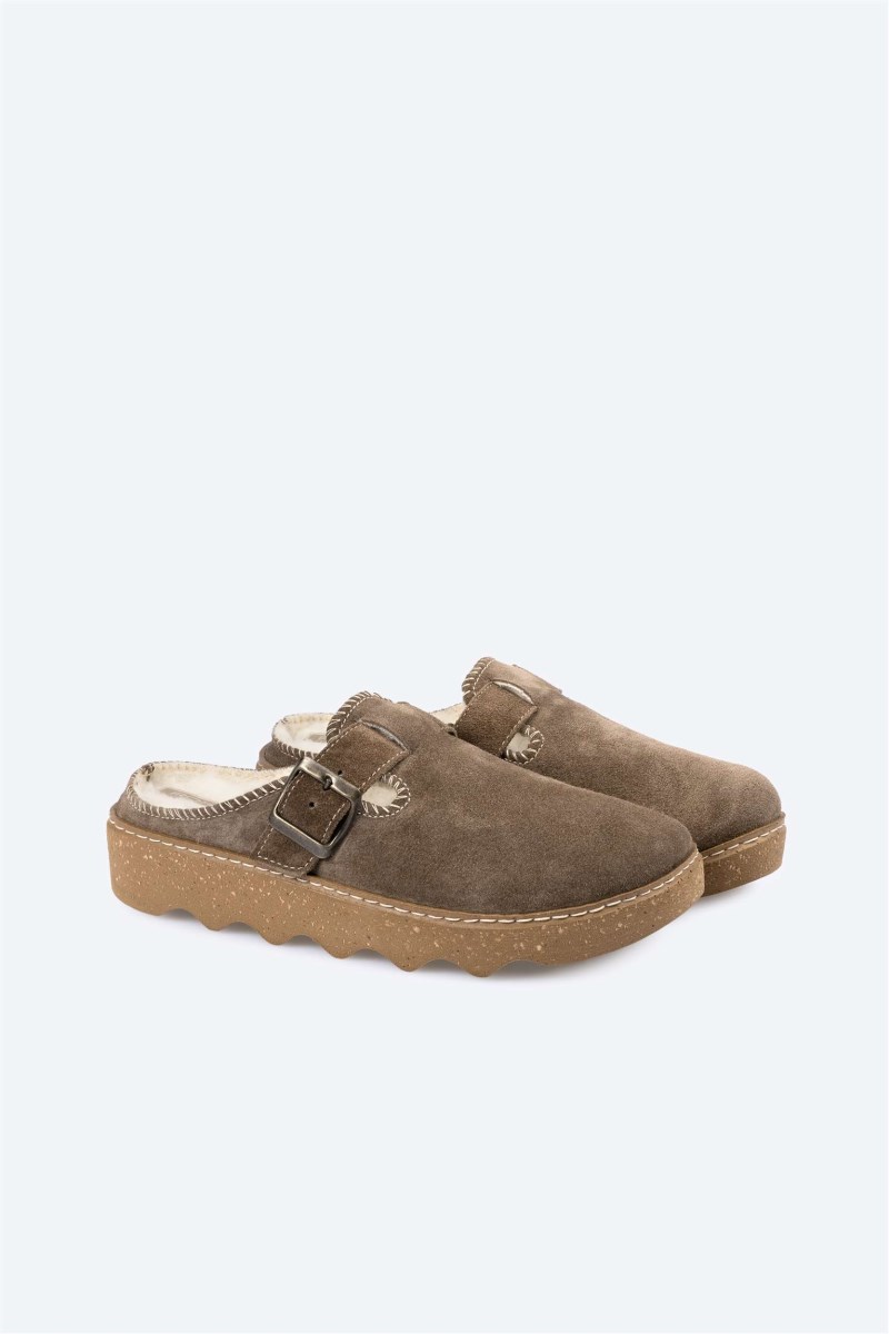 Rohde Foggia Clog - Velours - Braun