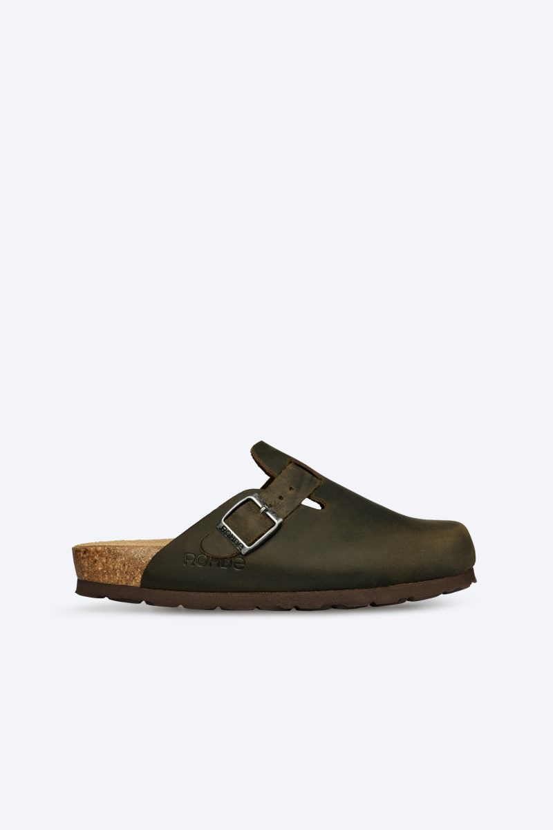Rohde Alba Clog - Leder - Khaki