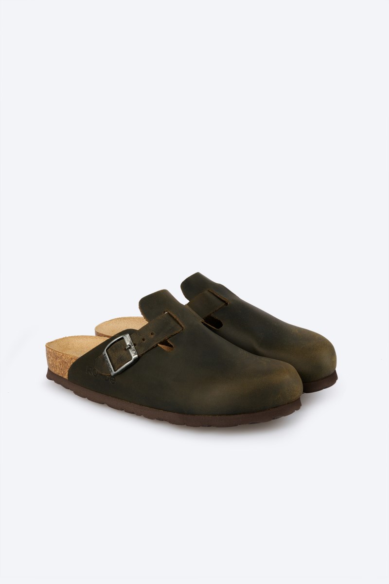 Rohde Alba Clog - Leder - Khaki