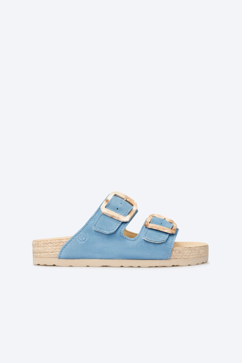 Rohde Matera Zweiriemer - Velours - Blau