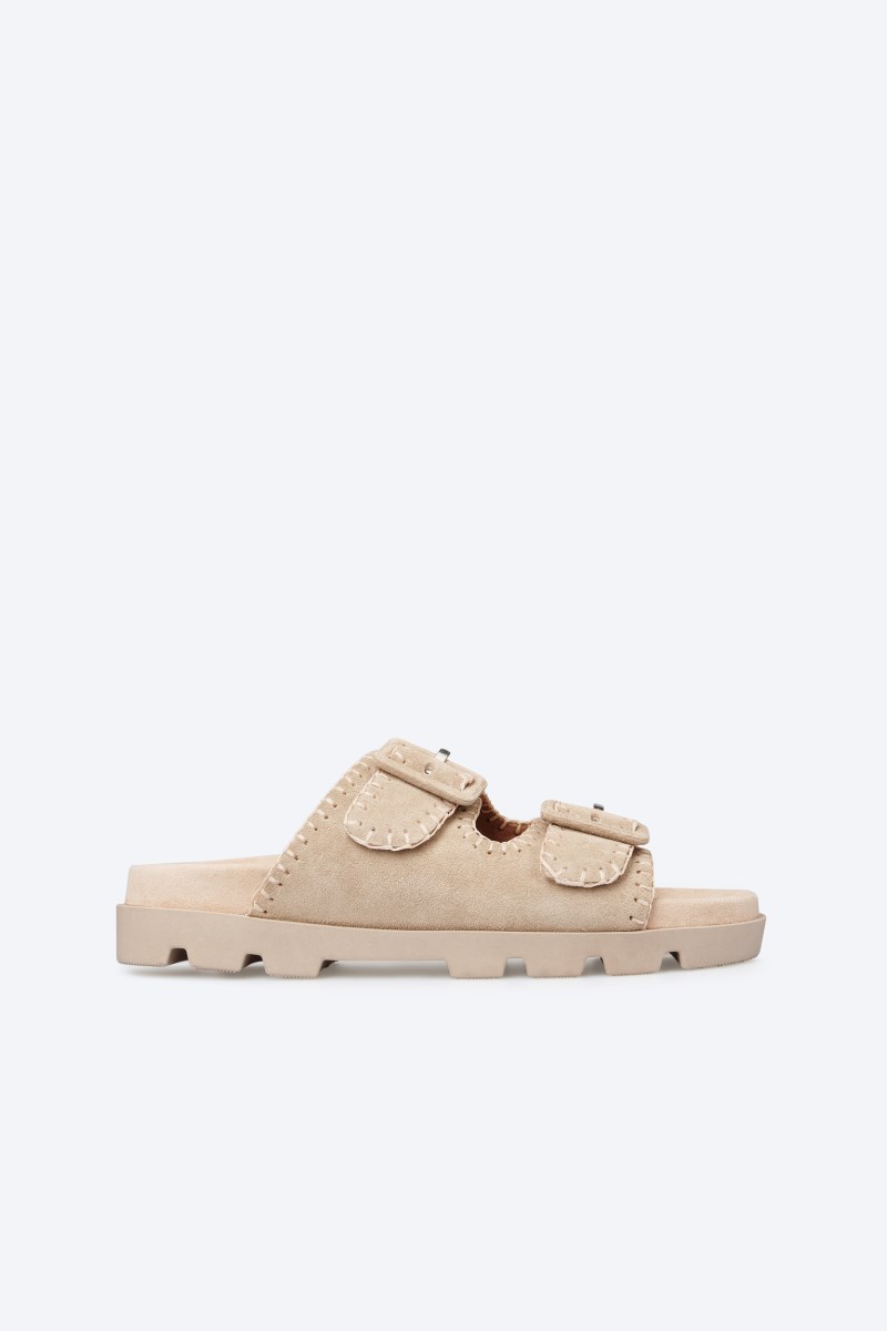 Rohde Venezia Zweiriemer - Velours - Beige