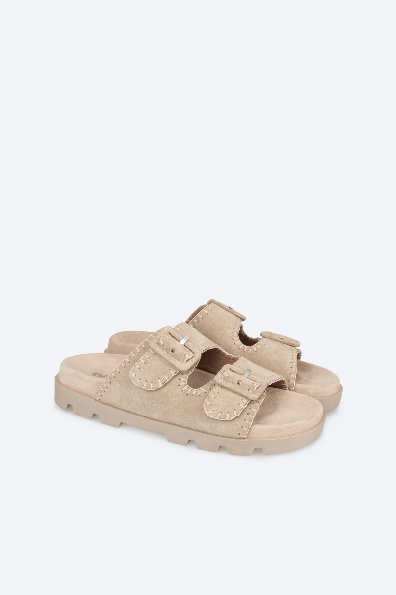 Rohde Venezia Zweiriemer - Velours - Beige