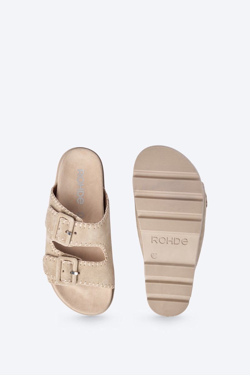 Rohde Venezia Zweiriemer - Velours - Beige