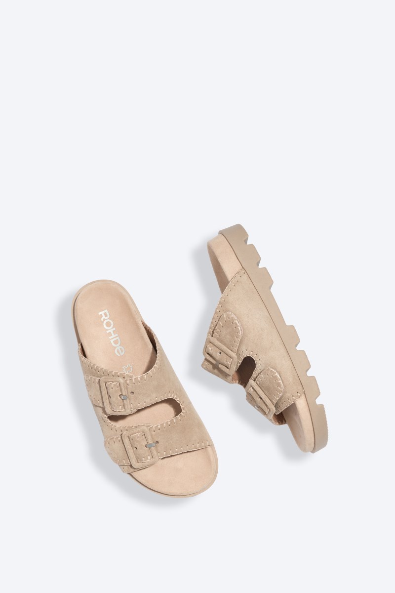 Rohde Venezia Zweiriemer - Velours - Beige