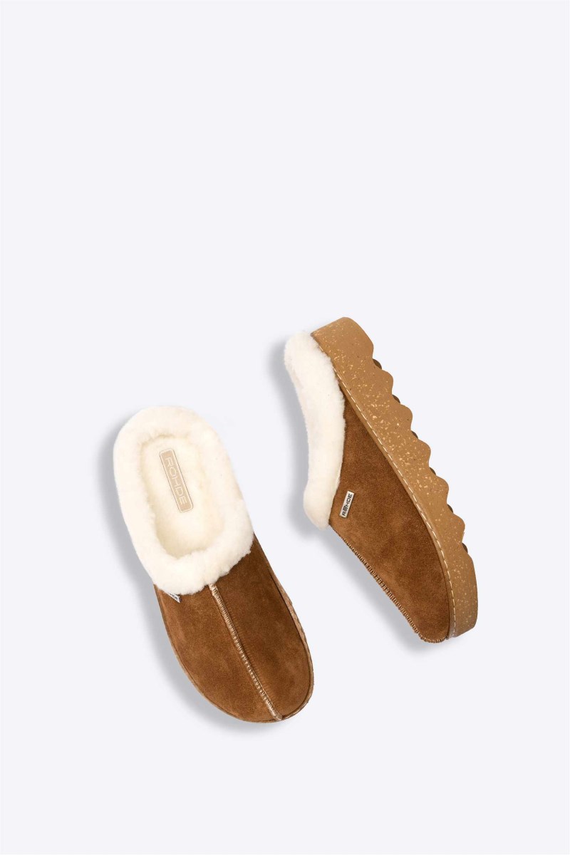 Rohde Foggia Clog - Velours - Braun