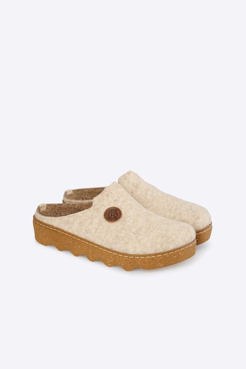 Rohde Foggia Clog - Filz - Weiß