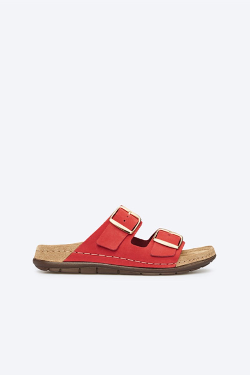Rohde Rodigo Zweiriemer - Leder - Rot