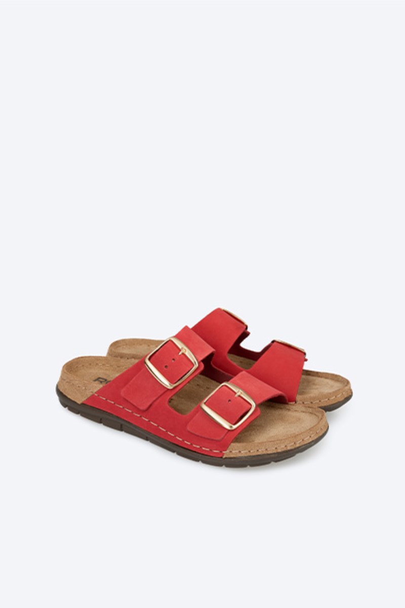 Rohde Rodigo Zweiriemer - Leder - Rot