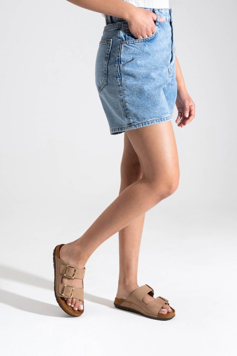 Rohde Rodigo Zweiriemer - Leder - Beige