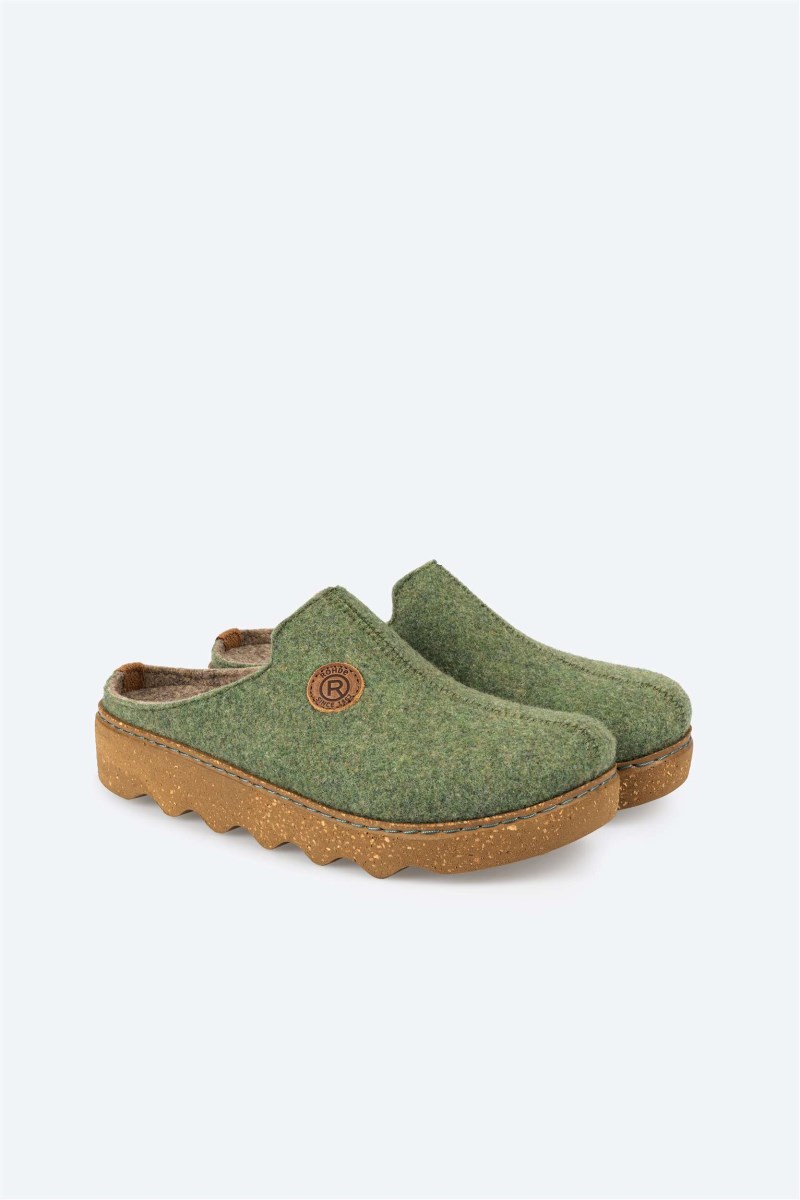 Rohde Foggia Clog - Filz - Grün