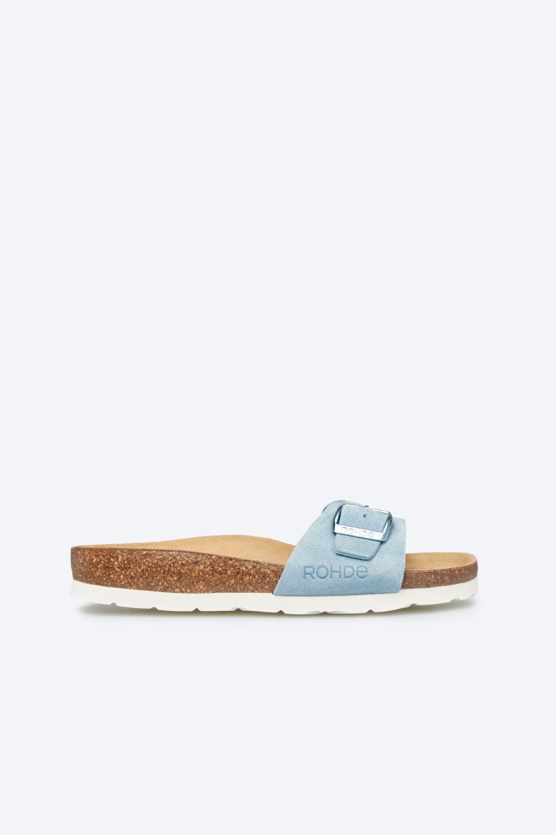 Rohde Alba Einriemer - Velours - Blau