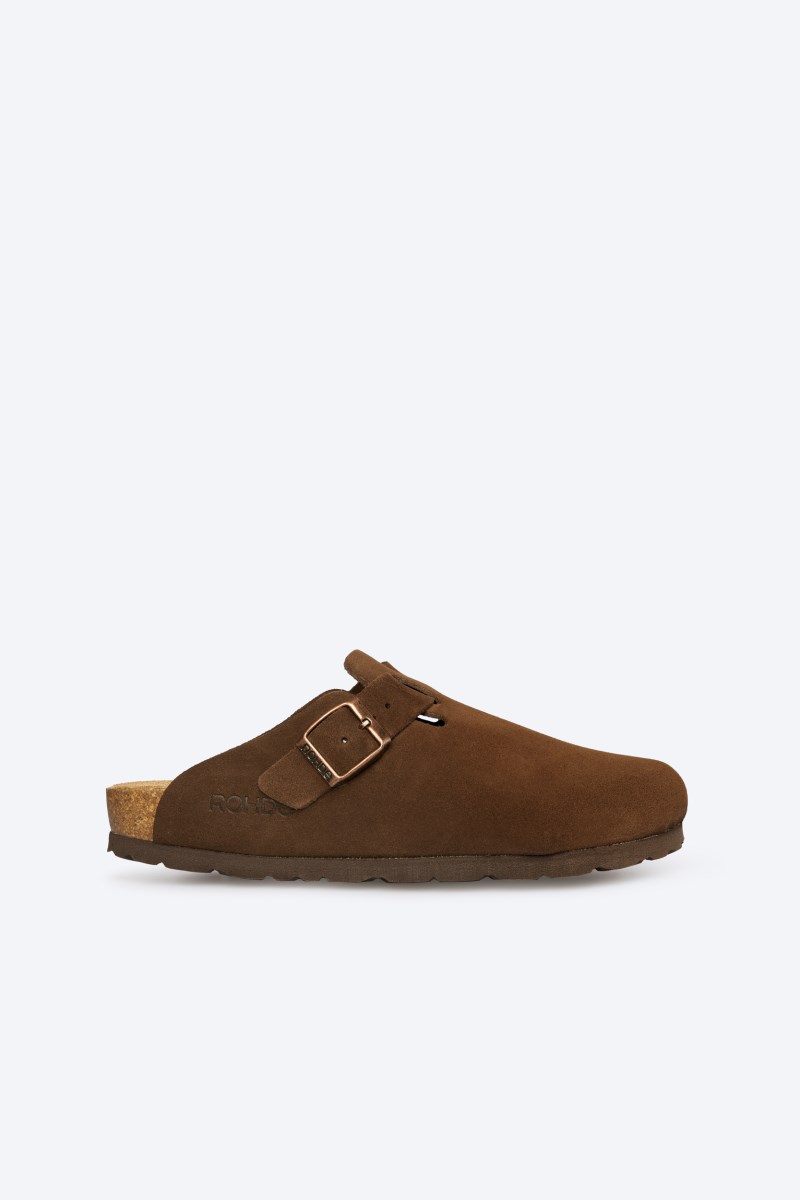 Rohde Alba Clog - Velours - Dunkelbraun
