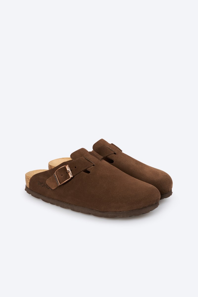 Rohde Alba Clog - Velours - Dunkelbraun