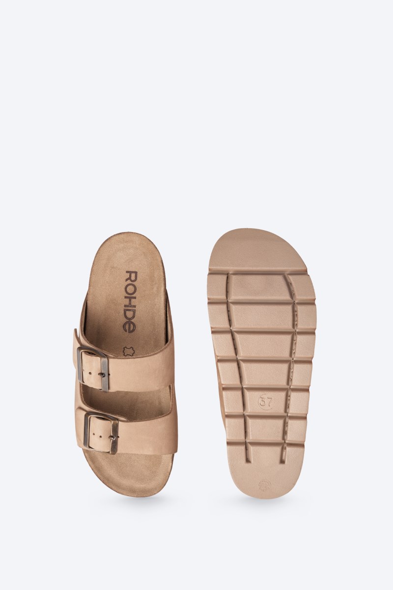 Rohde Latina Zweiriemer - Leder - Beige