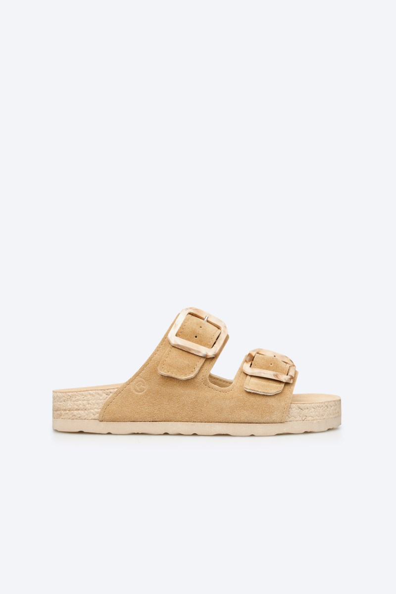 Rohde Matera Zweiriemer - Velours - Beige