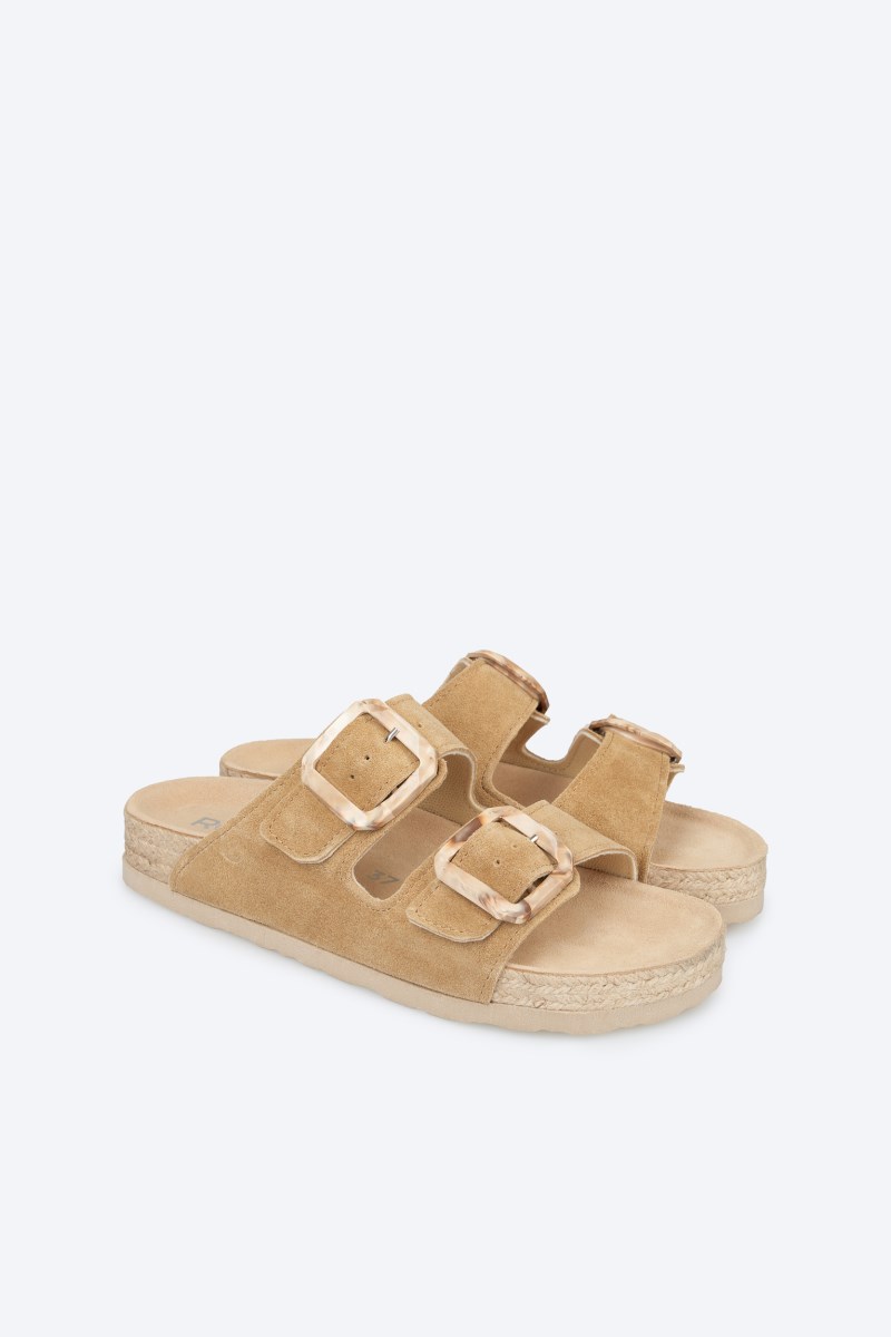 Rohde Matera Zweiriemer - Velours - Beige