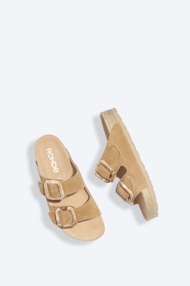Rohde Matera Zweiriemer - Velours - Beige